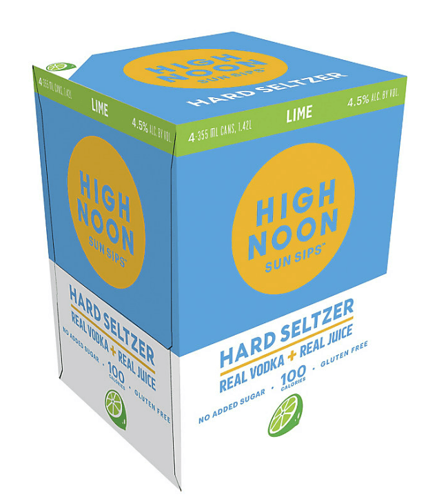 High Noon Lime Vodka Hard Seltzer RTD 4 PK
